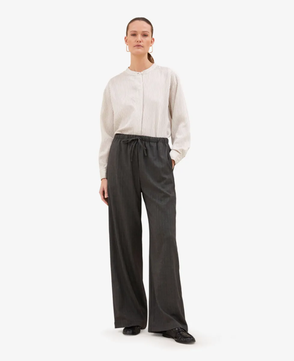 By-Bar Pantalon - 839 black herringbone 6 By-Bar By-Bar Pantalon - 839 black herringbone