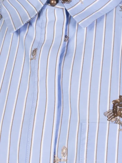 District District Blouse - 5140 blue stripe