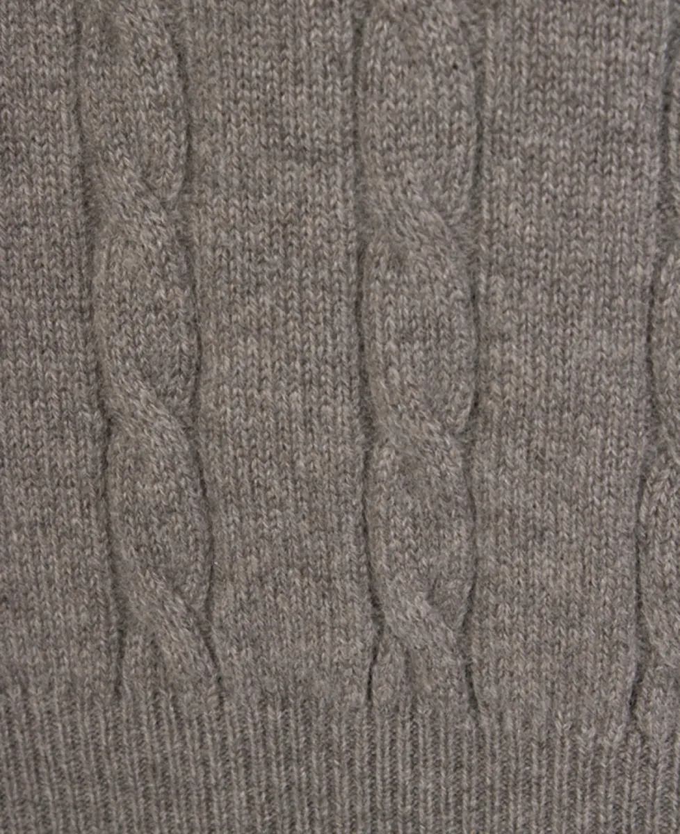 Doriani Cashmere Kabeltrui ronde hals - 90011 2 Doriani Cashmere Doriani Cashmere Kabeltrui ronde hals - 90011