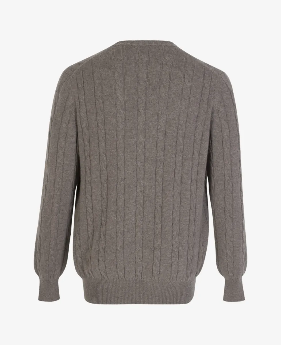 Doriani Cashmere Kabeltrui ronde hals - 90011 3 Doriani Cashmere Doriani Cashmere Kabeltrui ronde hals - 90011
