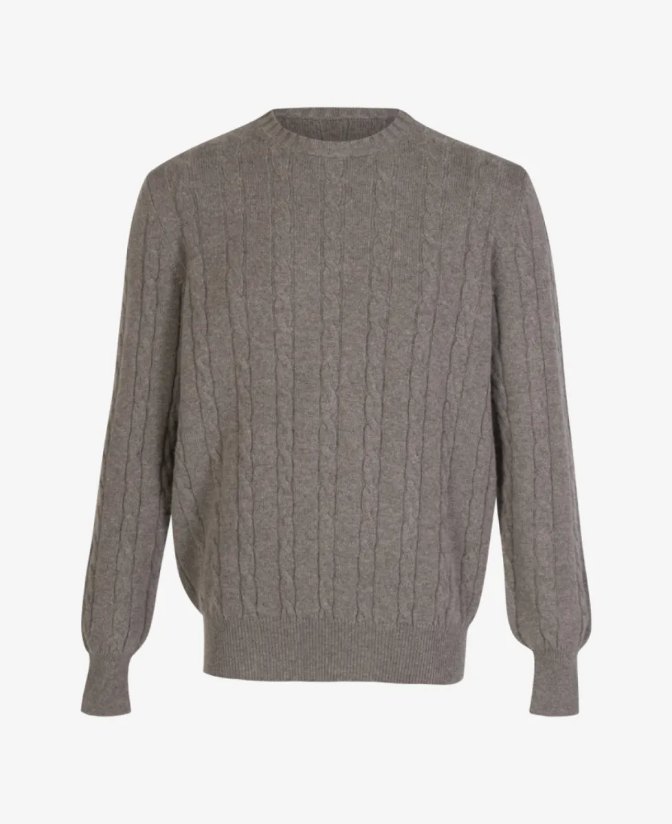 Doriani Cashmere Kabeltrui ronde hals - 90011 1 Doriani Cashmere Doriani Cashmere Kabeltrui ronde hals - 90011