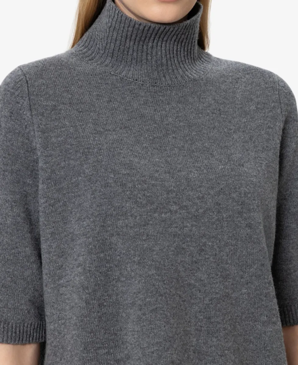 Luisa Cerano Turtleneck aus Woll-Mix - heather grey 3 Luisa Cerano Luisa Cerano Turtleneck aus Woll-Mix - heather grey