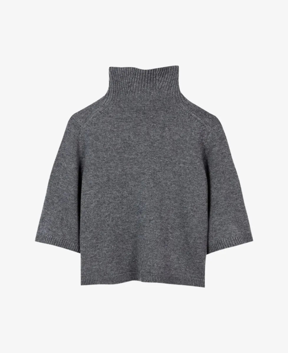 Luisa Cerano Turtleneck aus Woll-Mix - heather grey 6 Luisa Cerano Luisa Cerano Turtleneck aus Woll-Mix - heather grey