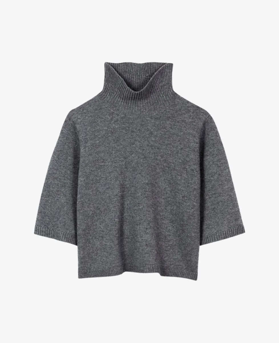 Luisa Cerano Turtleneck aus Woll-Mix - heather grey 1 Luisa Cerano Luisa Cerano Turtleneck aus Woll-Mix - heather grey