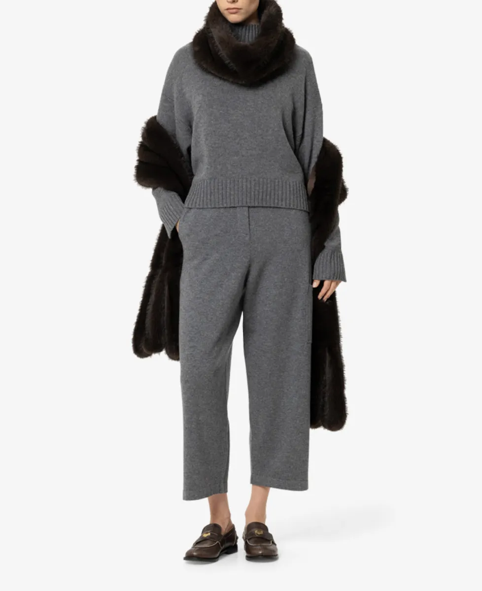 Luisa Cerano Turtleneck aus Woll-Mix - heather grey 2 Luisa Cerano Luisa Cerano Turtleneck aus Woll-Mix - heather grey