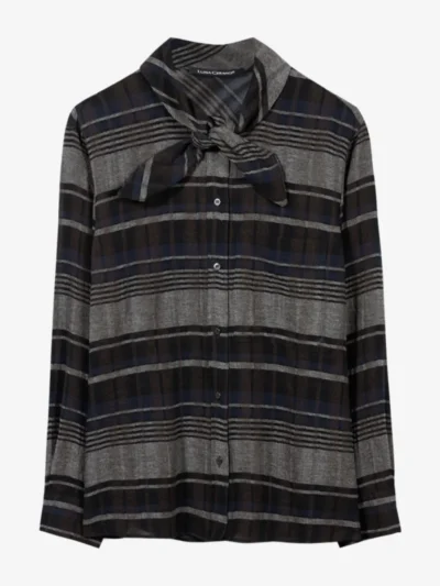 Luisa Cerano Luisa Cerano Karo-Hemdbluse mit Schluppe - the fancy check