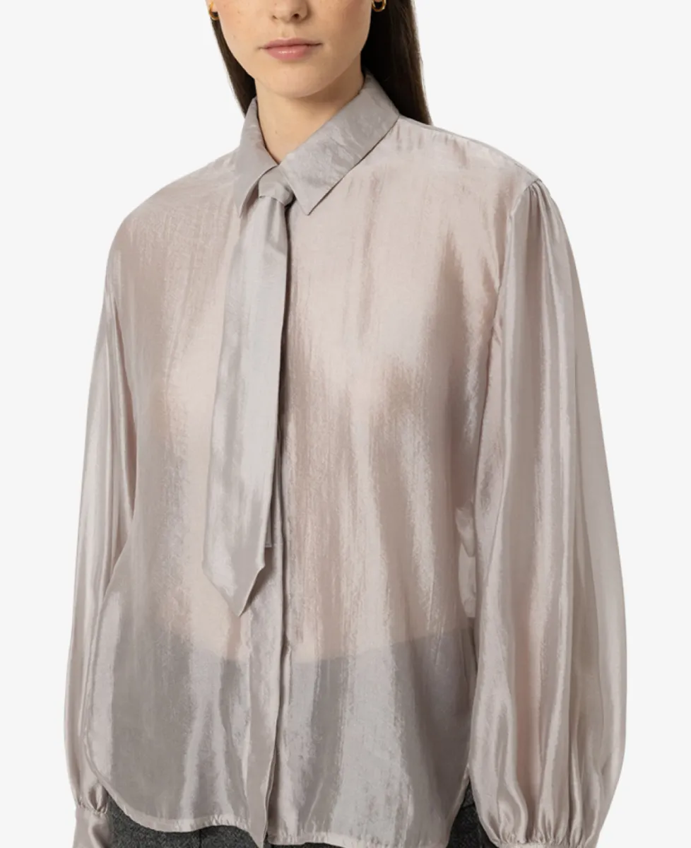 Luisa Cerano Semitransparente Hemdbluse - pearl 3 Luisa Cerano Luisa Cerano Semitransparente Hemdbluse - pearl