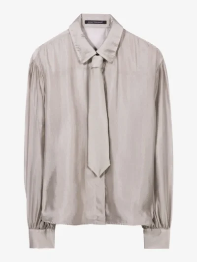 Luisa Cerano Luisa Cerano Semitransparente Hemdbluse - pearl