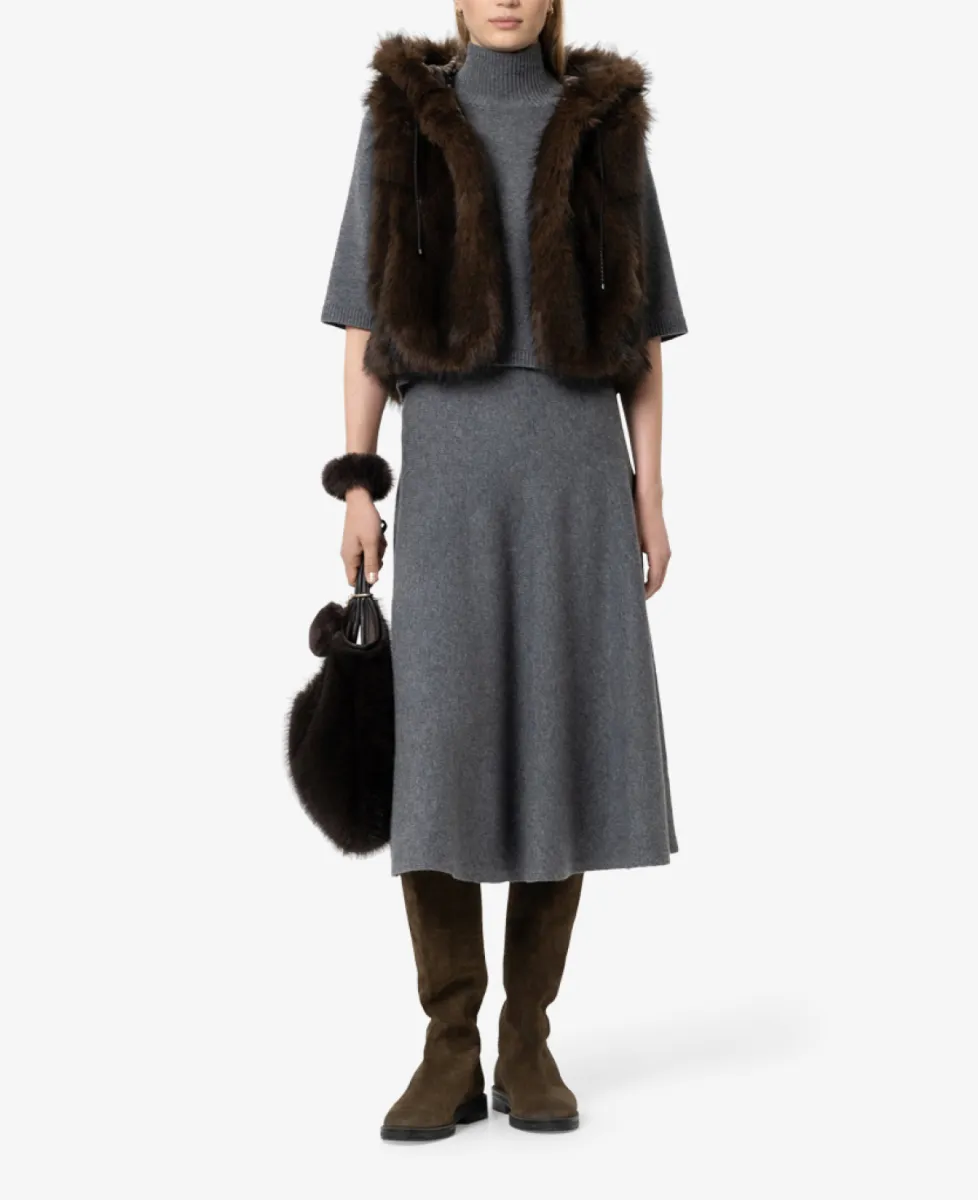 Luisa Cerano Weste in Fell-Optik - truffle 2 Luisa Cerano Luisa Cerano Weste in Fell-Optik - truffle