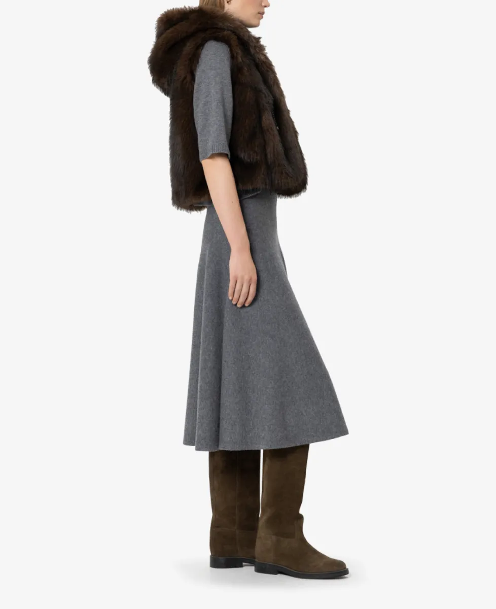 Luisa Cerano Weste in Fell-Optik - truffle 4 Luisa Cerano Luisa Cerano Weste in Fell-Optik - truffle