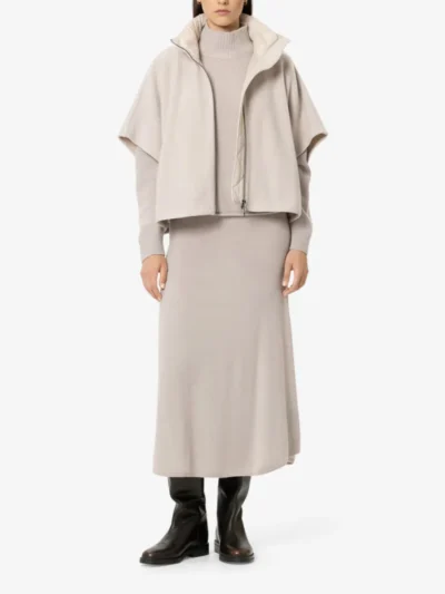 Luisa Cerano Luisa Cerano Outdoorcape aus Woll-Mix - pearl