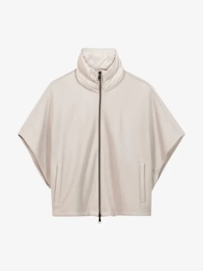 Luisa Cerano Luisa Cerano Outdoorcape aus Woll-Mix - pearl