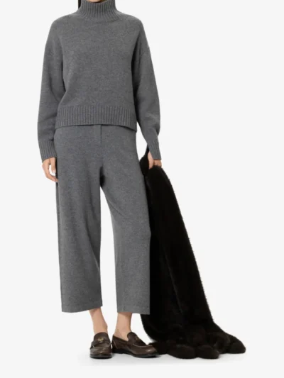 Luisa Cerano Luisa Cerano Cargo-Pants aus Woll-Mix - heather grey