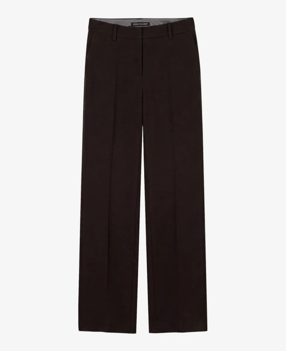 Luisa Cerano Bootleg-Pants - truffle 1 Luisa Cerano Luisa Cerano Bootleg-Pants - truffle