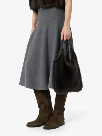 Luisa Cerano Luisa Cerano Tasche in Fell-Optik - truffle