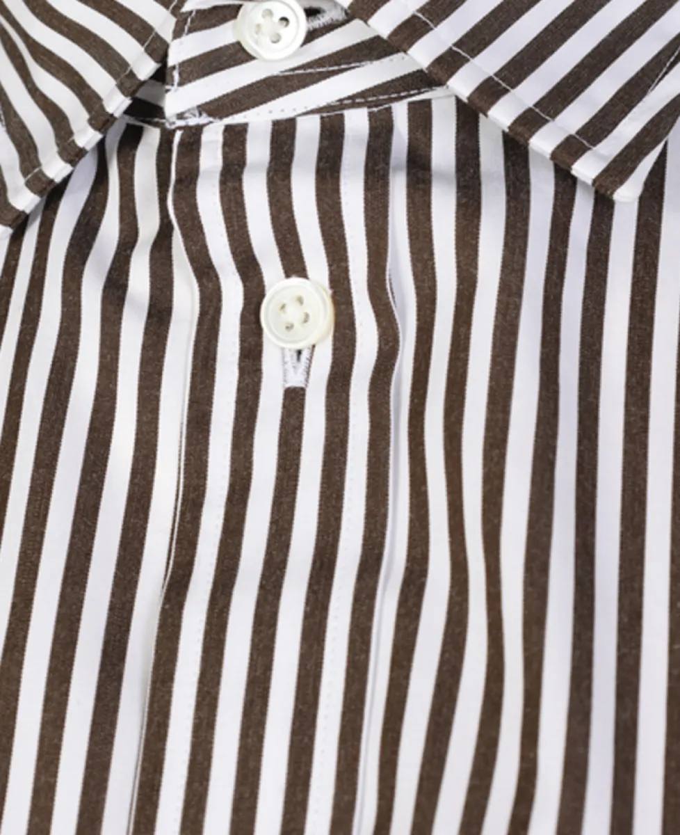 Ralph Lauren Blouse - 1936 DARK BROWN WHITE 2 Ralph Lauren Ralph Lauren Blouse - 1936 DARK BROWN WHITE