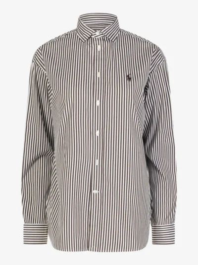 Ralph Lauren Ralph Lauren Blouse - 1936 DARK BROWN WHITE