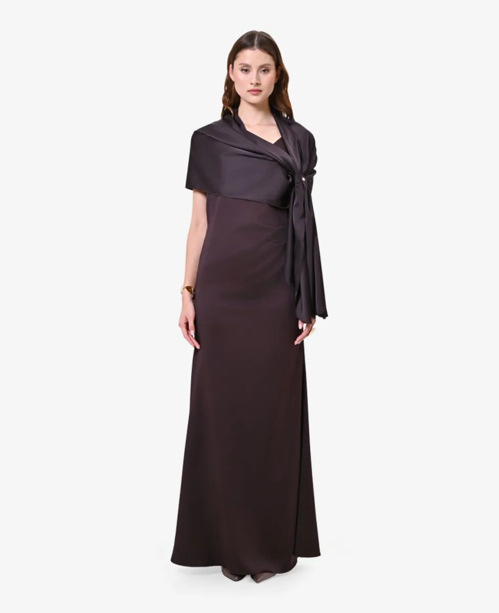 Rinascimento Omslagdoek - B121 Brown 2 Rinascimento Rinascimento Omslagdoek - B121 Brown
