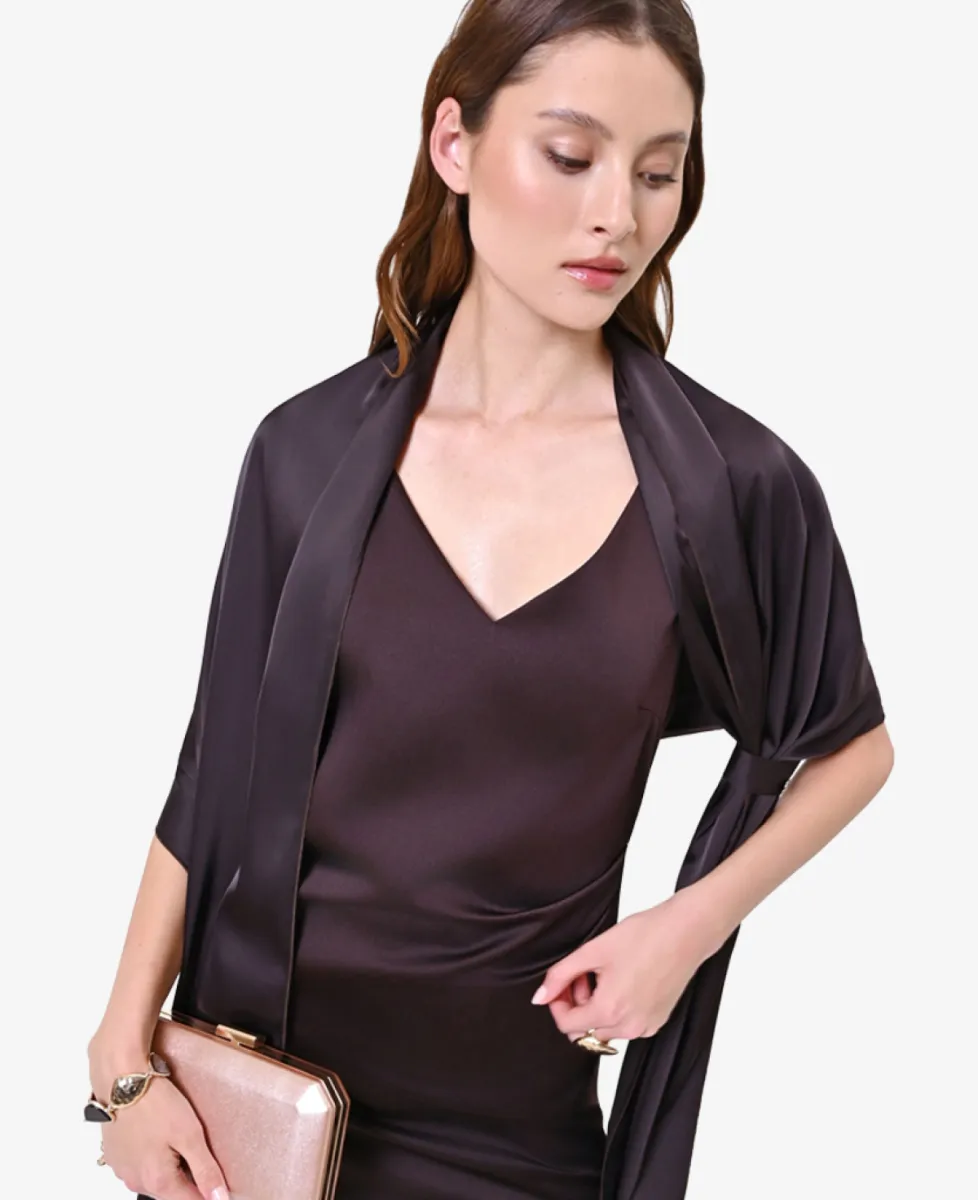 Rinascimento Omslagdoek - B121 Brown 3 Rinascimento Rinascimento Omslagdoek - B121 Brown