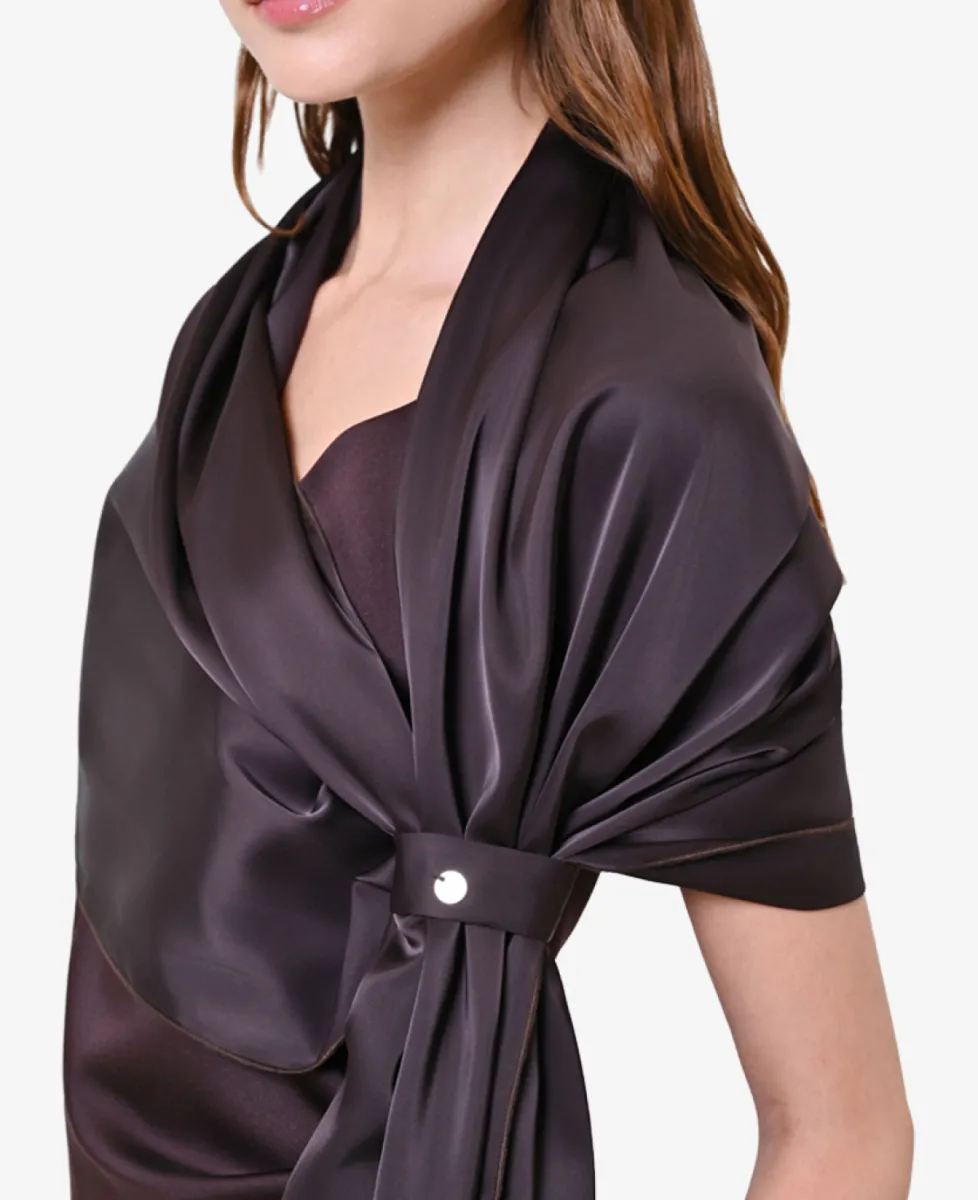 Rinascimento Omslagdoek - B121 Brown 4 Rinascimento Rinascimento Omslagdoek - B121 Brown
