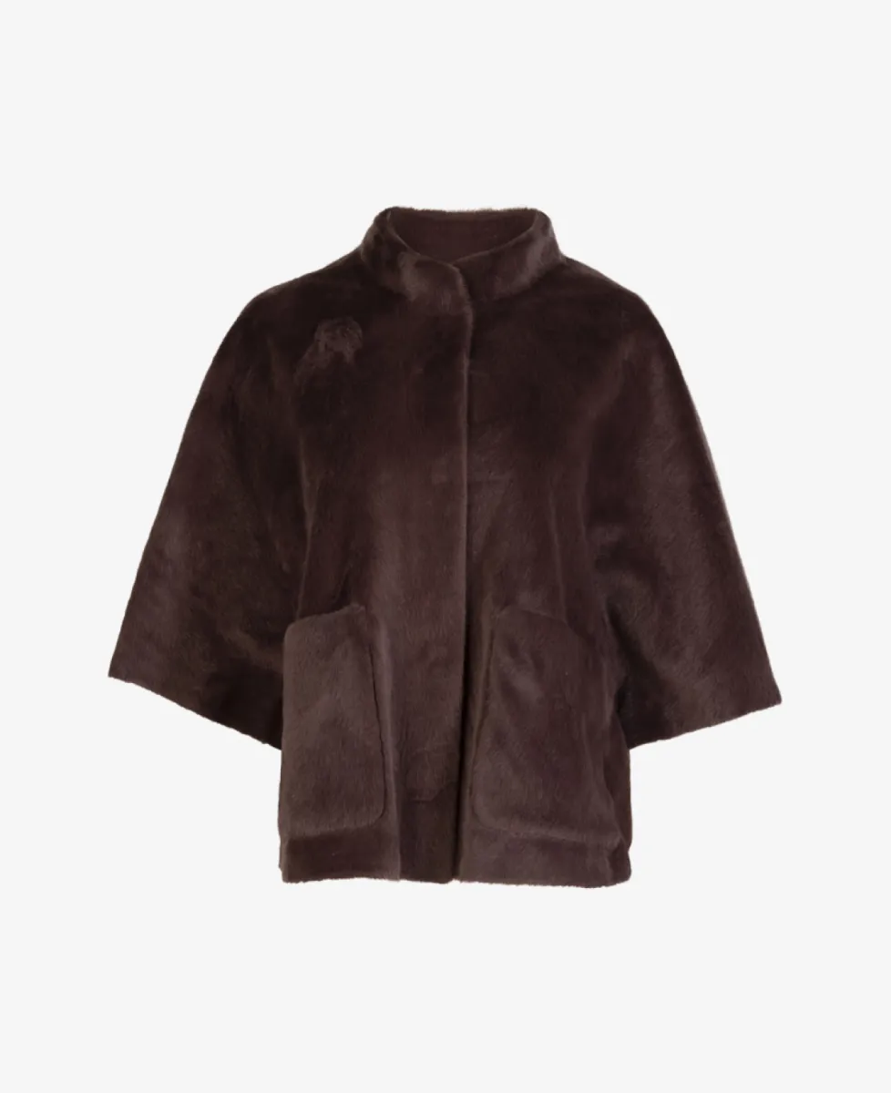 Rino en Pelle Cape - 10873 chocolate bean 1 Rino en Pelle Rino en Pelle Cape - 10873 chocolate bean