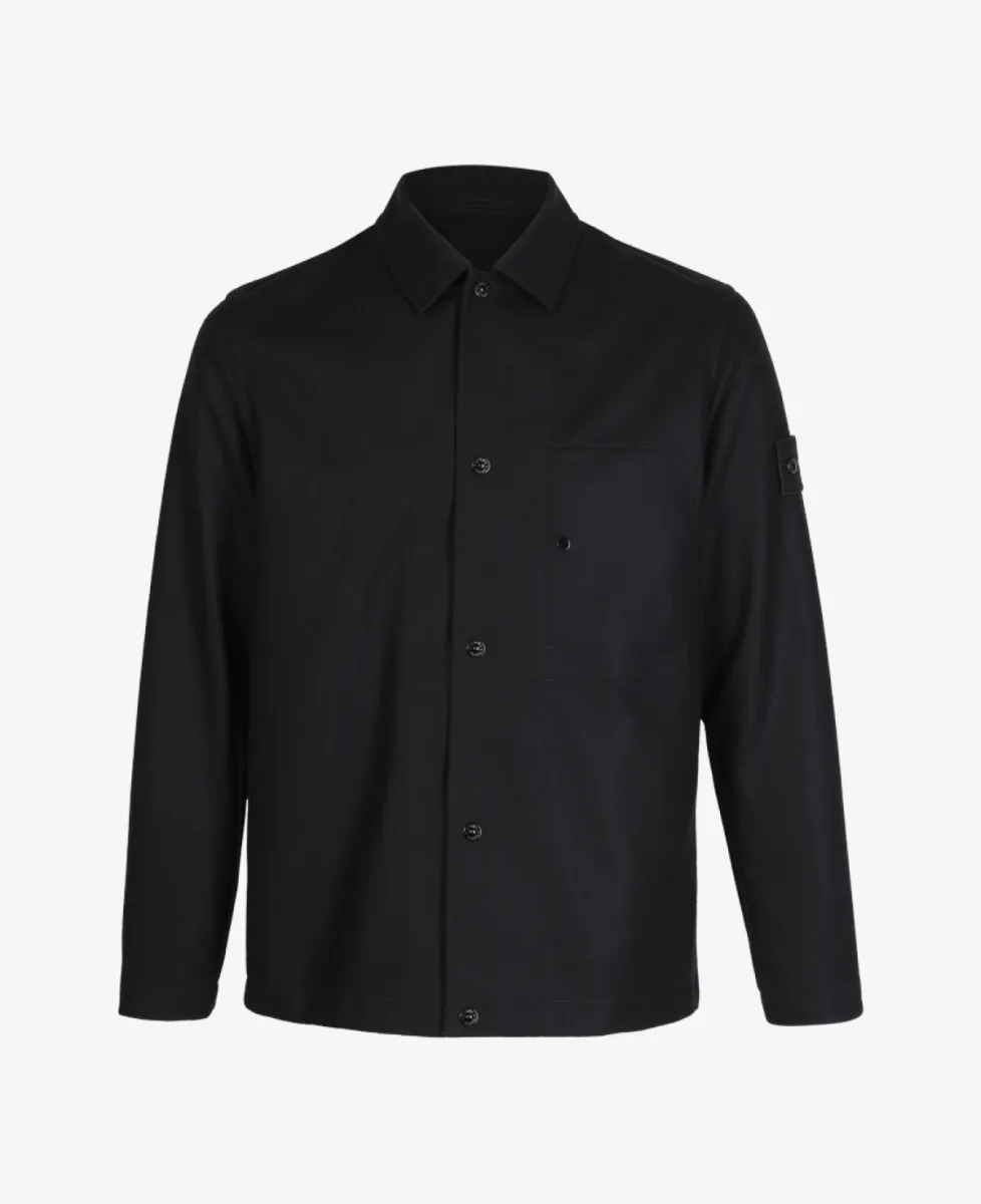 Stone Island Ghost overshirt - V0029 BLACK 1 Stone Island Stone Island Ghost overshirt - V0029 BLACK
