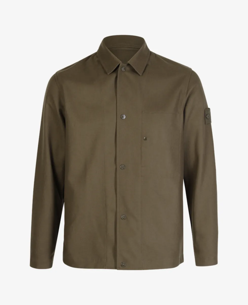 Stone Island Ghost overshirt - V0054 MILITARY GREEN 1 Stone Island Stone Island Ghost overshirt - V0054 MILITARY GREEN