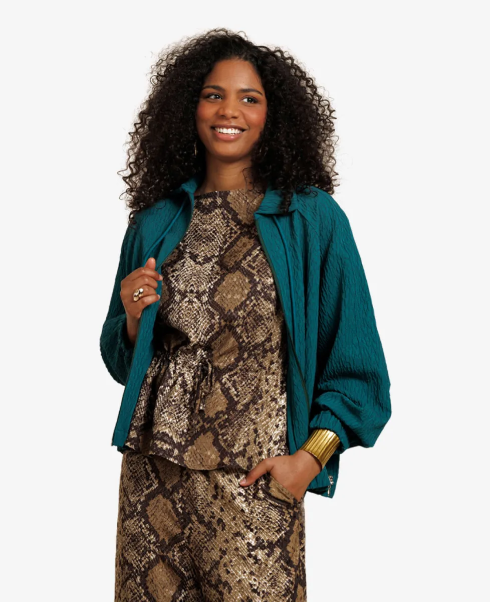 Studio Anneloes Blazer - 8200 teal 3 Studio Anneloes Studio Anneloes Blazer - 8200 teal