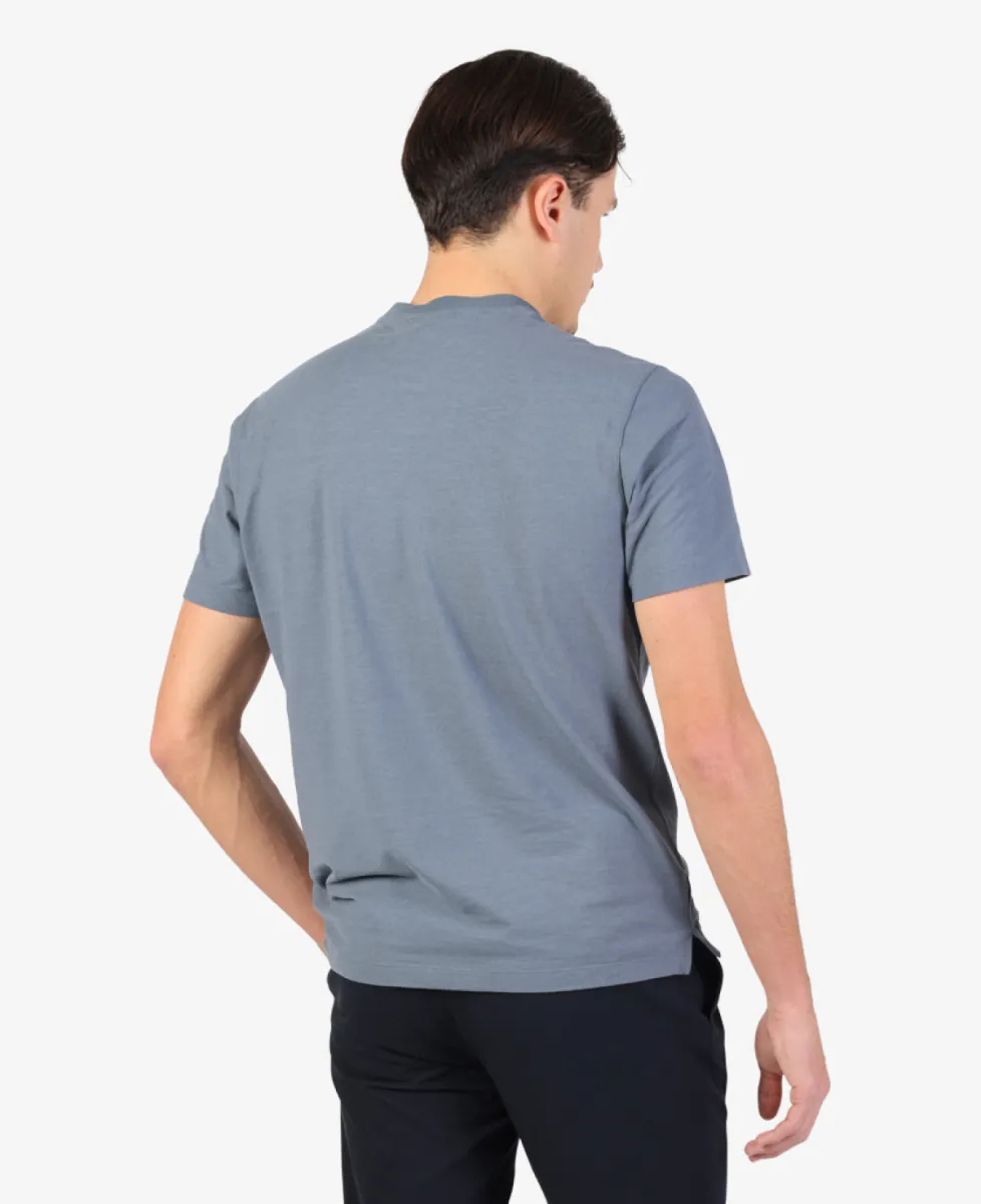 Zanone Ice Cotton T-shirt - Denimblauw 3 Zanone Zanone Ice Cotton T-shirt - Denimblauw