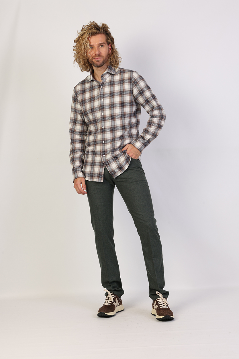 Lichtgrijze bomber heren outfit met Noorse trui 3 Lichtgrijze bomber heren outfit met Noorse trui - Afbeelding 3