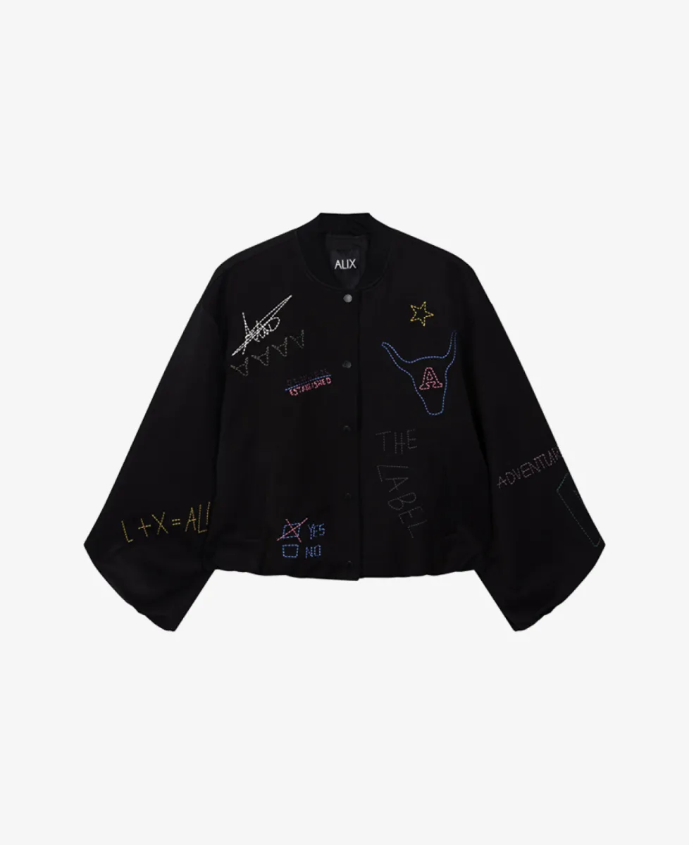 ALIX The Label Bomber - 999 Black 1 ALIX The Label ALIX The Label Bomber - 999 Black
