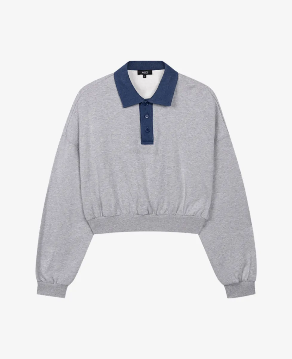 ALIX The Label Sweater - 880 Soft grey melange 1 ALIX The Label ALIX The Label Sweater - 880 Soft grey melange