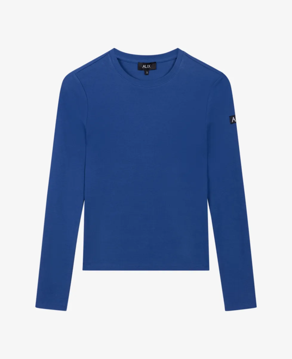 ALIX The Label Tshirt lm - 180 Dark Blue 1 ALIX The Label ALIX The Label Tshirt lm - 180 Dark Blue