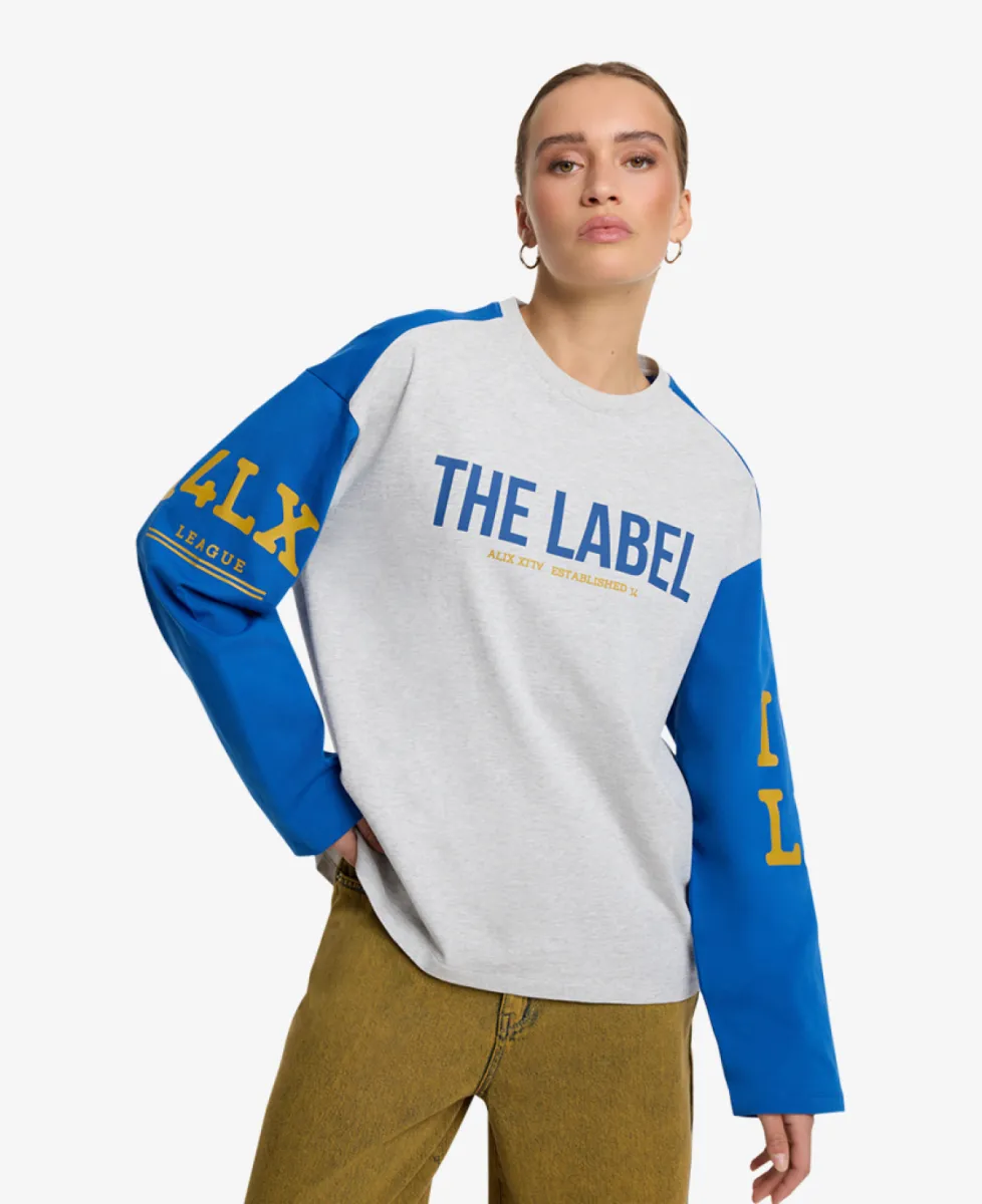 ALIX The Label Tshirt lm - 940 Light grey melange 2 ALIX The Label ALIX The Label Tshirt lm - 940 Light grey melange