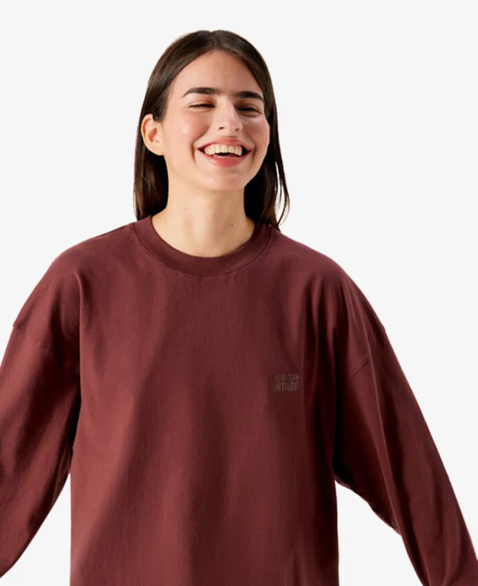 American Vintage Longsleeve - POURPRE 4 American Vintage American Vintage Longsleeve - POURPRE