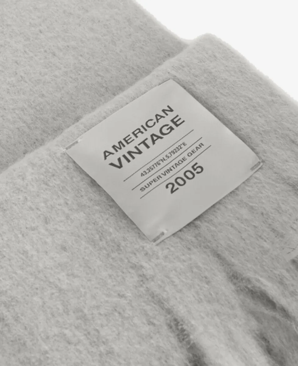 American Vintage Sjaal met sliert - Gris Chiné 3 American Vintage American Vintage Sjaal met sliert - Gris Chiné