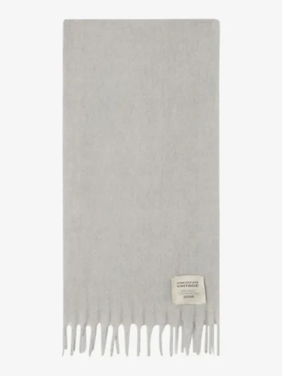American Vintage American Vintage Sjaal met sliert - Gris Chiné