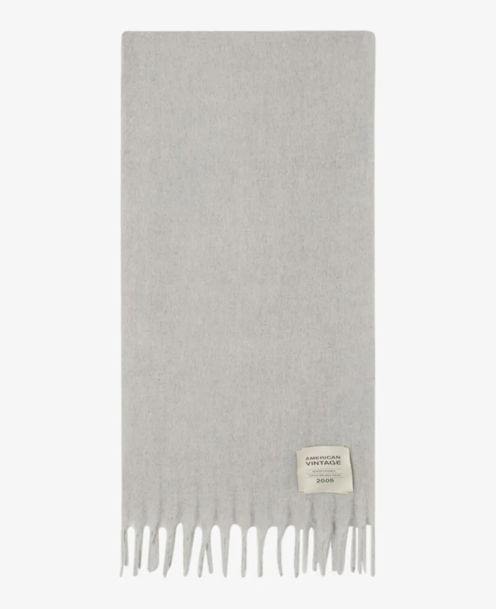 American Vintage Sjaal met sliert - Gris Chiné 1 American Vintage American Vintage Sjaal met sliert - Gris Chiné