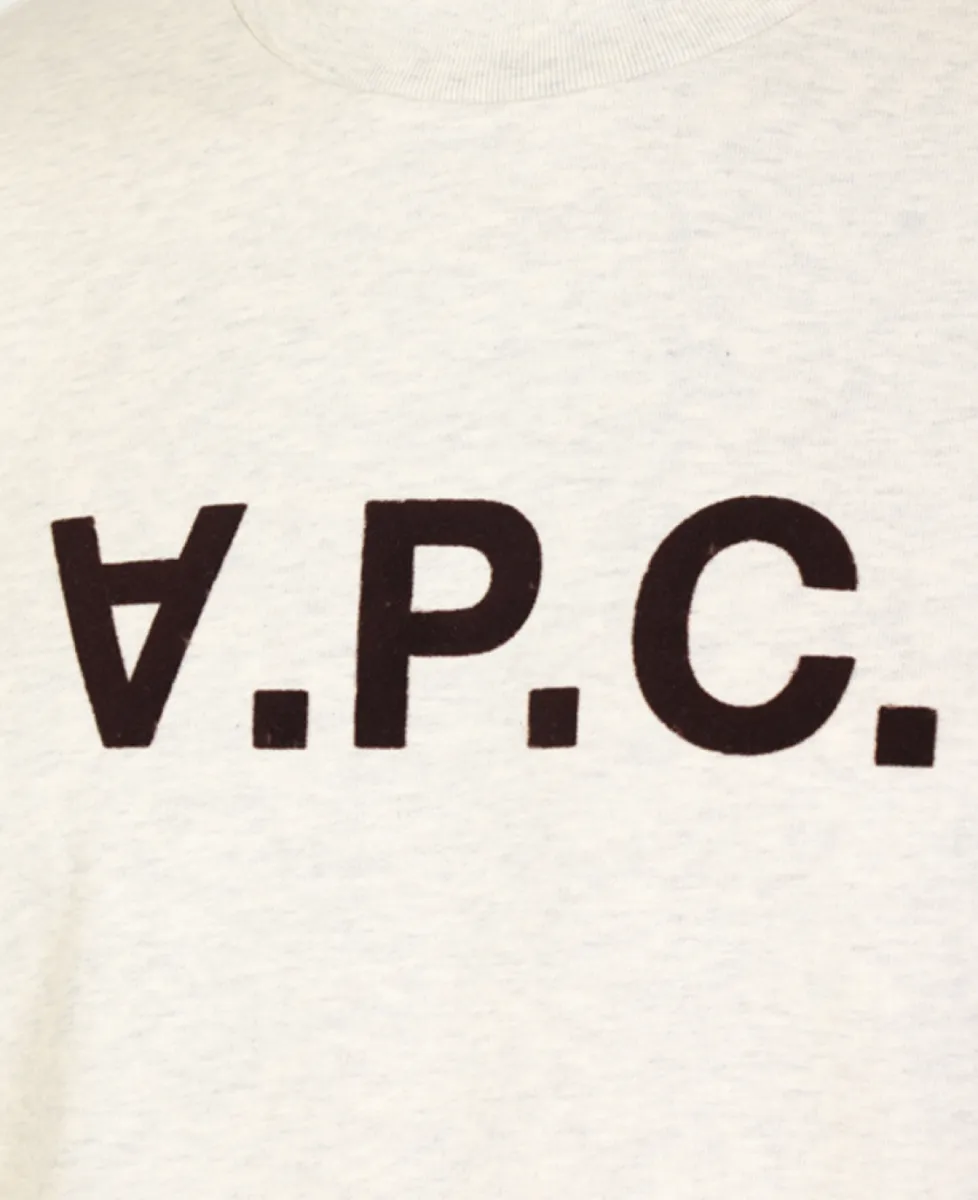 A.P.C. Sweater Crewneck - Ecru Chine 2 A.P.C. A.P.C. Sweater Crewneck - Ecru Chine