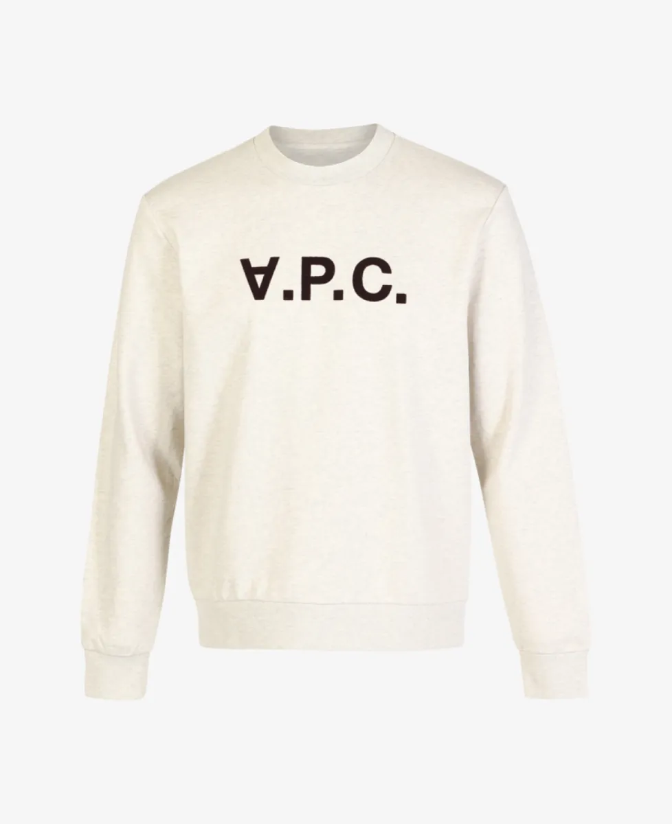 A.P.C. Sweater Crewneck - Ecru Chine 1 A.P.C. A.P.C. Sweater Crewneck - Ecru Chine