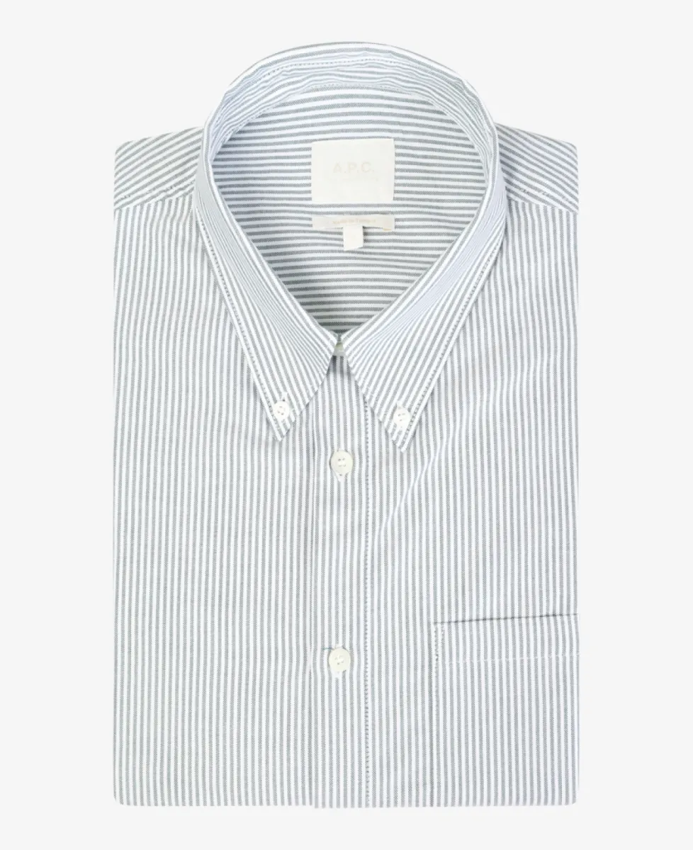 A.P.C. Oxford Shirt - Green 1 A.P.C. A.P.C. Oxford Shirt - Green
