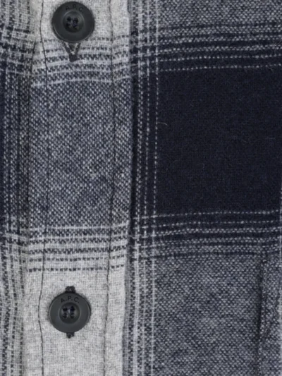 A.P.C. A.P.C. Overshirt Flannel - Lab Light Grey