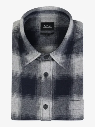 A.P.C. A.P.C. Overshirt Flannel - Lab Light Grey