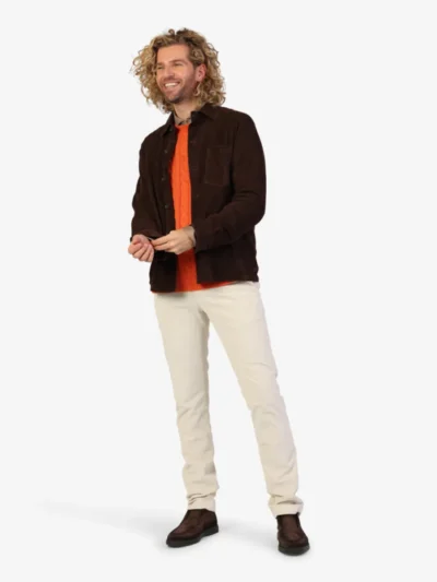 Arma Arma Overshirt Suede - Mud Brown