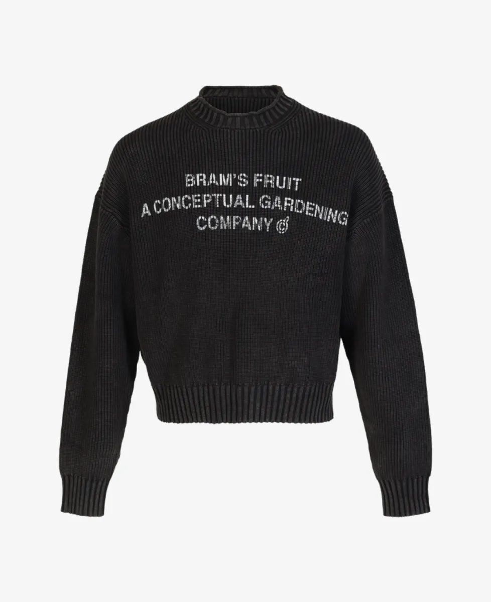 Bram's Fruit Trui - Charcoal Black 1 Bram's Fruit Bram's Fruit Trui - Charcoal Black