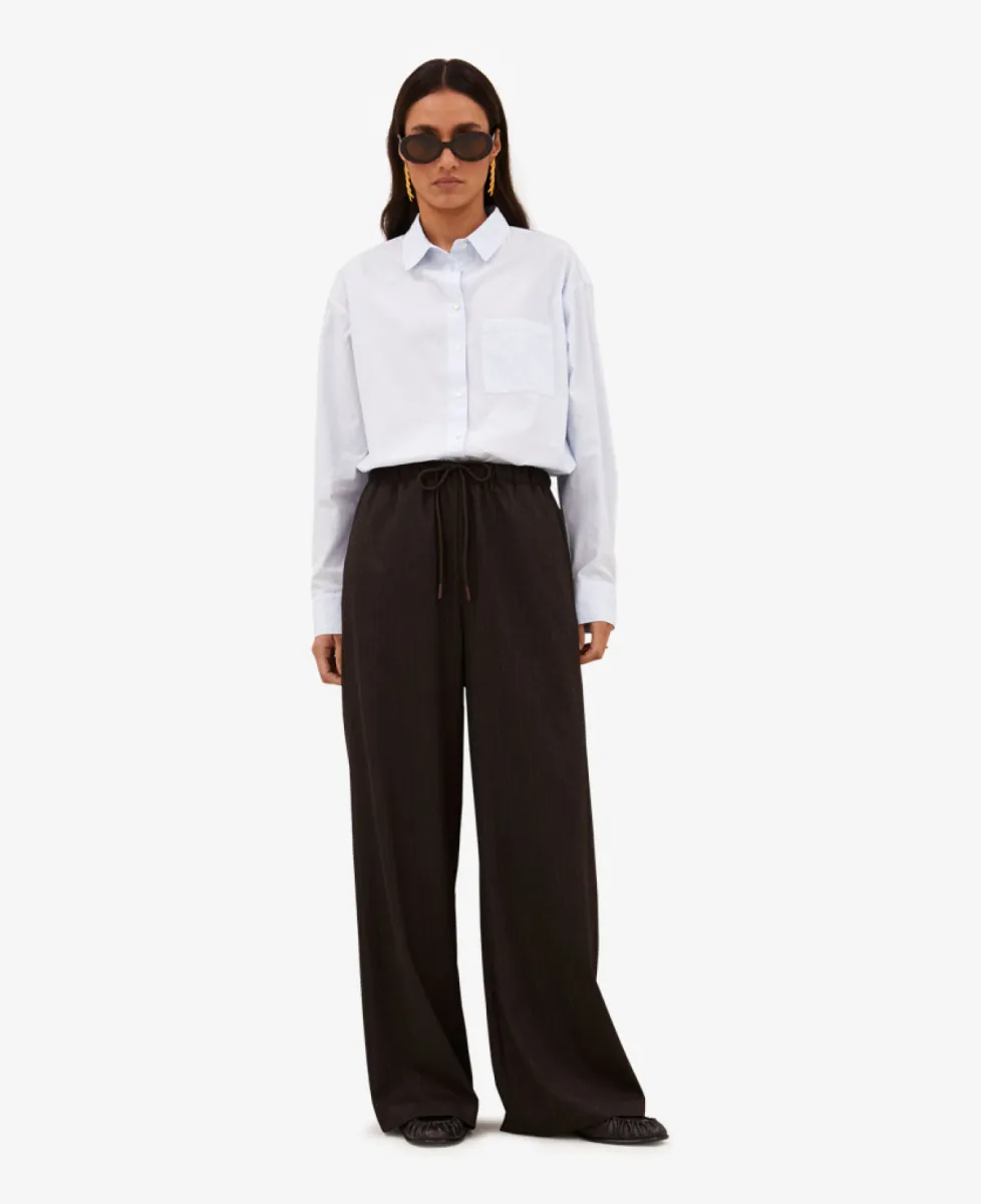 By-Bar Pantalon - 1728 brown pinstripe 3 By-Bar By-Bar Pantalon - 1728 brown pinstripe
