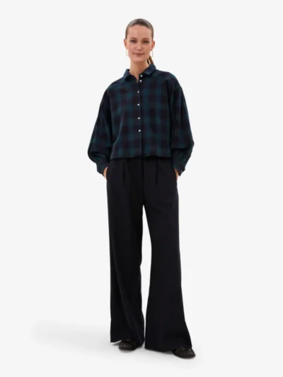 By-Bar By-Bar Blouse - 477 green tartan check