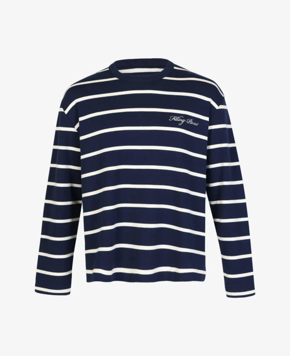 Filling Pieces Longsleeve - Maritime Blue 1 Filling Pieces Filling Pieces Longsleeve - Maritime Blue