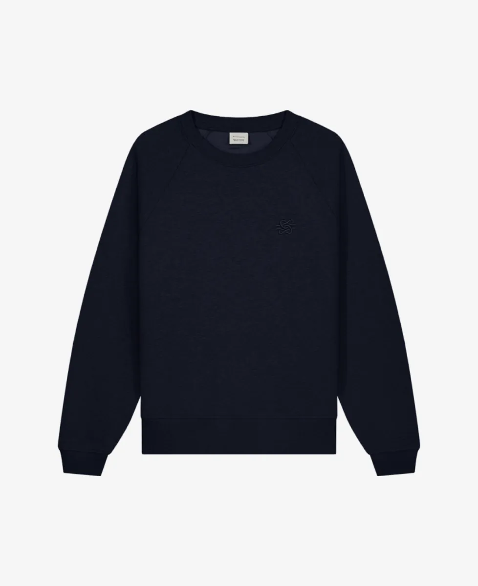 Filling Pieces Sweater - Navy 1 Filling Pieces Filling Pieces Sweater - Navy