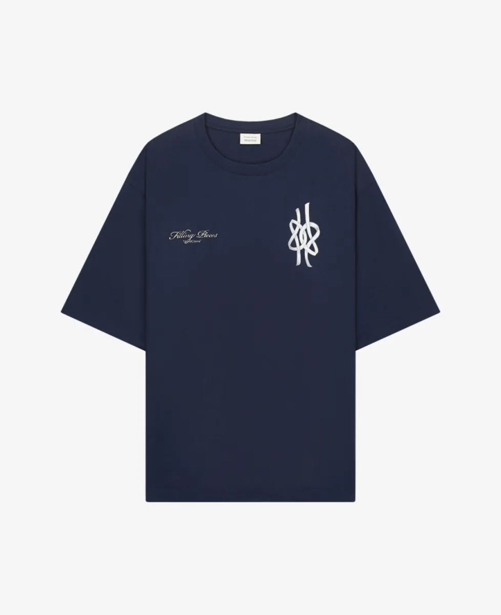 Filling Pieces T-shirt - Maritime Blue 1 Filling Pieces Filling Pieces T-shirt - Maritime Blue